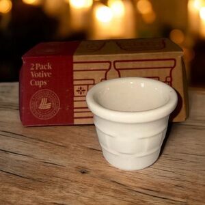 Longaberger Cream Votive Candle Holder
